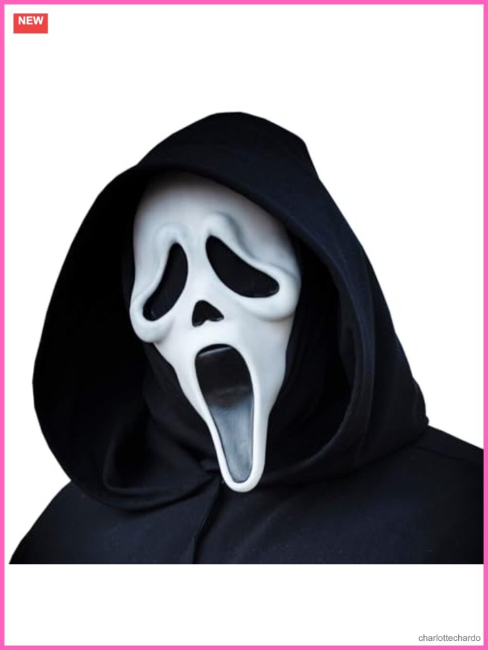 Realistic Horror Latex Half Face Mask with Hood Reusable Scary Halloween Costume